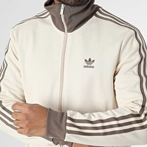 adidas Originals Beckenbauer Men’s Track Jacket Wonder White/Trace Brown JP2522